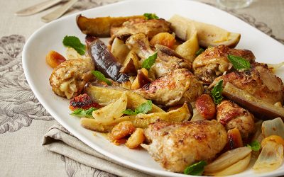 Chicken with citrus & brinjal