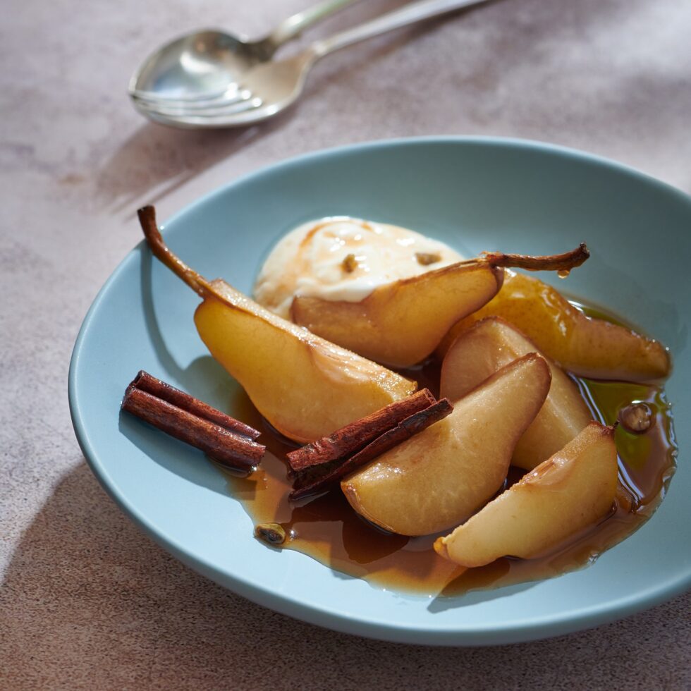 Gebakte pere met heuning & kaneel/ Baked pears with honey & cinnamon ...
