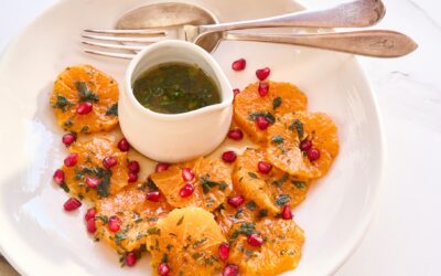 Citrus salad with a minty vinaigrette