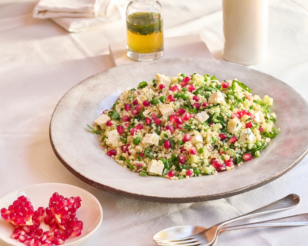 Pomegranate & bulgar wheat salad