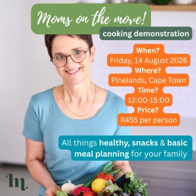 Moms on the move cooking demonstration