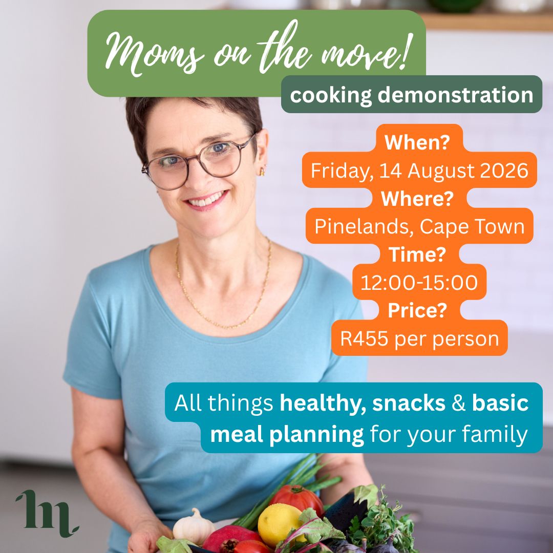 Moms on the move cooking demonstration