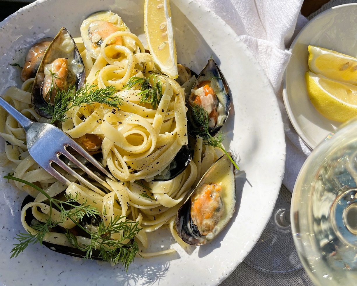 Mussel tagliatelle Chenin blanc Mussel tagliatelle Chenin blanc